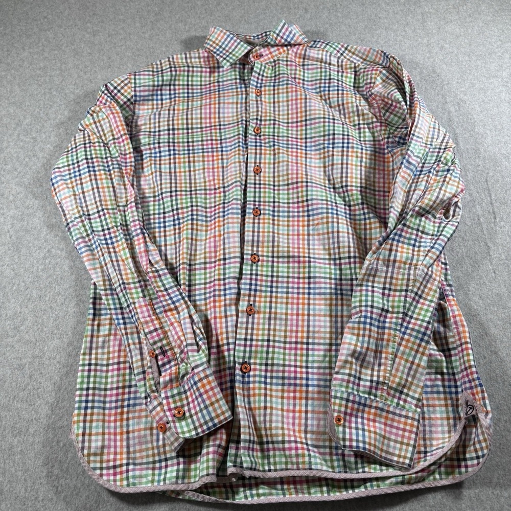 Hammer Made‎ Men's Shirt Button Up Long Sleeve 44/17.5 100% Cotton